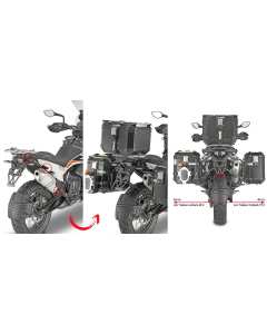 Givi PLOR7710CAM porta valigie laterali per valigie in alluminio Trekker Outback su moto KTM 790 Adventure dal 2019