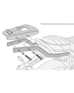 Givi SR6424 attacco bauletto per Triumph Scrambler 400 X.