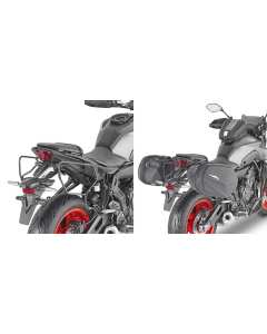 Givi TE2140 telaietti valigie laterali easylock e morbide universali su moto Yamaha 