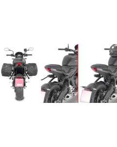 Givi TR6419 telaietti a sgancio rapido Remove-X per la moto Triumph Trident 660