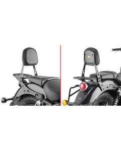 Givi TS9058B schienalino con portapacchi per la moto Royal Enfield Super Meteor 650.