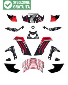 Labelbike kit grafiche completo per la moto Aprilia Tuareg 660 Martian Red