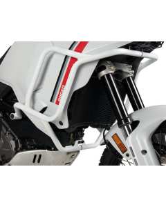 Hepco & Becker 5027638 00 03 paraserbatoio tubolare bianco per Ducati DesertX