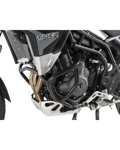 Paramotore tubolare in acciaio nero per la moto Triumph Tiger 850 dal 2021 Hepco & Becker 5017613 00 01.