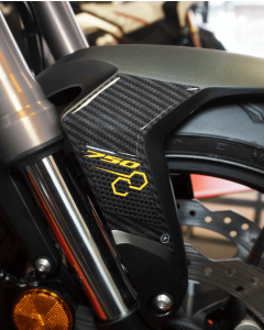 Labelbike 743864996001 adesivi parafango anteriore Honda CB750 dal 2023 gialli/carbon look