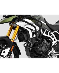 Zieger 10007750 paramotore superiore e inferiore tubolare in acciaio nero per Triumph Tiger 900