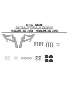 Kappa A4128AK Kit di attacchi specifico per 1176AK cupolino per moto kawasaki Z 900 2020