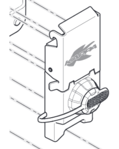Kappa Z8024MKR blocco cerniera montato bauletti in alluminio K-venture