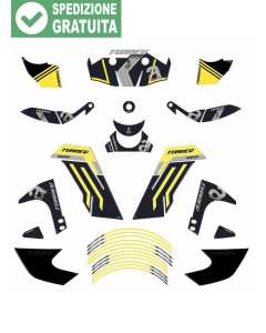 Labelbike kit completo di grafiche adesive per la moto Aprilia Tuareg 660 Acid Gold 
