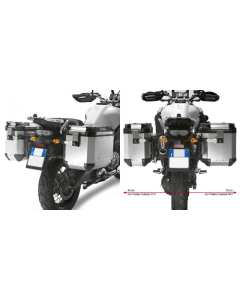 Kappa KL2119CAM porta valigie laterali in alluminio CAM-SIDE moto Yamaha XT1200ZE Super Tenerè