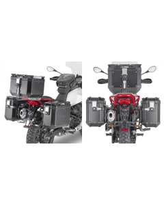Kappa KLOR8203CAM coppia di telaietti per montare su Moto Guzzi V85TT le valigie K-Force