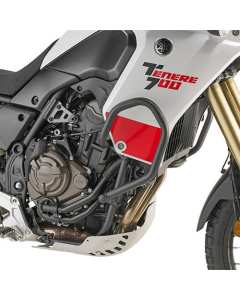 Paramotore moto Yamaha Tenerè 700 tubolare nero in acciaio