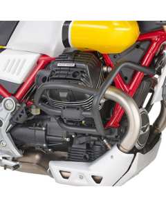 Moto Guzzi V85 TT paramotore in acciaio tubolare nero Kappa KN8203