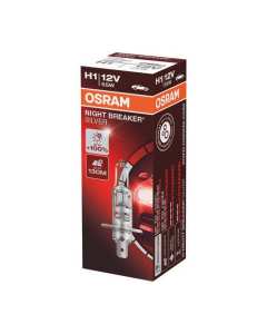 Lampa Osram 064150NBS lampada Night Breaker Silver H1-55W, luminosità maggiore rispetto alle lampade alogene standard con raggio luminoso fino a 130 m