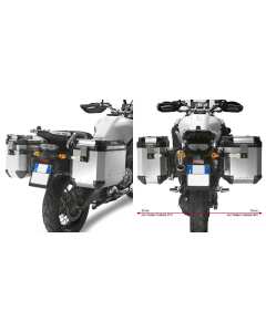 Givi PL2119CAM porta valigie laterali in alluminio Trekker Outback moto Yamaha XT1200ZE Super Tenerè