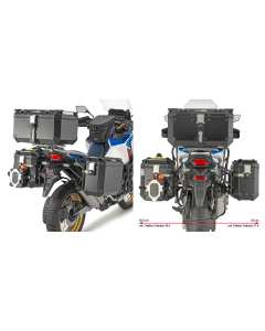 Givi PLO1178CAM porta valigie laterali Trekker Outback per moto Honda CRF 1100 L Africa Twin Adventure Sport