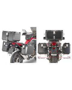 Givi PLO1179CAM porta valigie laterali Trekker Outback moto Honda CRF1100L Africa Twin 2020