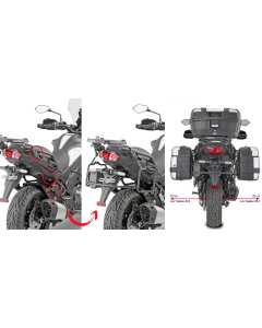 Givi PLR4126 Kawasaki Versys 1000 dal 2019 porta valigie laterali monokey a sgancio rapido