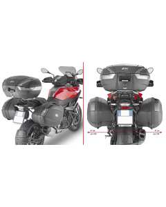 GIVI PLX5137 Portavaligie laterale specifico per valigie V35, V37  per moto BMW F 900 XR (20)
