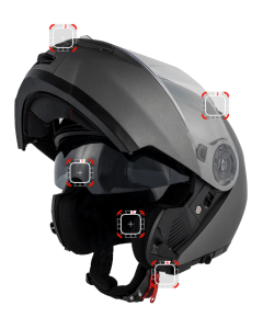 Ricambi casco modulare Givi X.21 visiera, meccanismi e visierino solare.