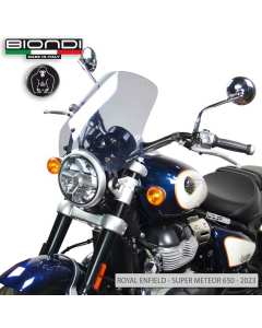 Biondi 8010441 cupolino touring fumè chiaro per Royal Enfield Super Meteor 650.