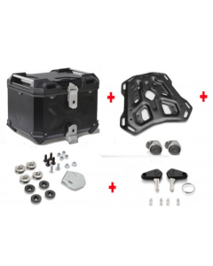 SW-Motech GPT.04.790.70002/B kit completo per aggancio bauletto Trax Adventure nero da 38 litri