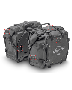 Givi GRT720 borse moto laterali Canyon con aggancio monokey 25 +25 litri