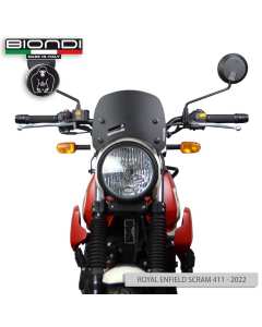 Biondi 8010442 cupolino Caffè nero opaco satinato per Royal Enfield Scram 411.