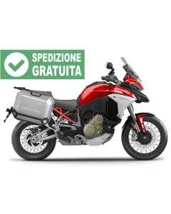 Ducati Multistrada V4, V4S e Sport telaietti valigie in alluminio shad terra D0MV114P 4P system