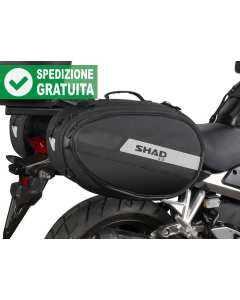 Shad SL58 coppia di borse laterali morbide da moto espandibili fino a 58 litri