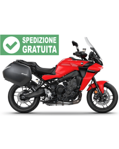 Shad Y0TR91IF coppia di telaietti porta valigie laterali 3P system con SH36 montate su Yamaha Tracer 9