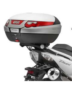 Attacco posteriore specifico per bauletto Givi SR2013 per moto YAMAHA T-MAX 500 (08 > 11)T-MAX 530 (12 > 16), piastra inclusa.