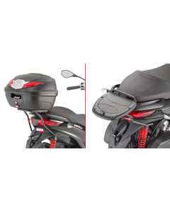 GIVI SR5600M attacco posteriore bauletto per moto  PIAGGIO Mp3 Yourban 125-300 (11 > 18)