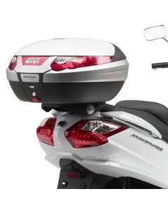 Attacco posteriore specifico per bauletto Givi SR7051 per moto SYM Maxsym 400-600 (11 > 18), con piastra compresa.