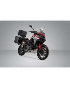 SW-Motech ADV.22.822.75000/B tris di valigie TRAX ADV nere per moto Ducati Multistrada V4