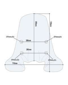 GIVI 1117A Parabrezza specifico per scooter , Honda SH 125 I-150 I anno 2017-2019