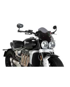 Puig 20283F cupolino di nuova generazione colore fumè scuro per moto TRIUMPH ROCKET 3 2020 e altri tipi con fari rotondi