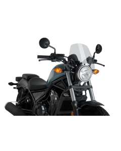 Puig 3829W cupolino  di nuova generazione sportivo per moto HONDA CMX 500 REBEL 2019, sviluppato per migliorare aereodinamica, insormontabile resistenza al forte vento