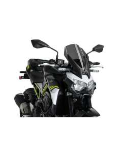 Puig 3841F cupolino  di nuova, generazione colore fumè scuro per KAWASAKI Z900 2020 e altri tipi di moto con fari arrotondati
