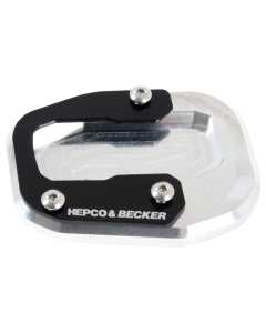 Base in alluminio anodizzato Hepco & Becker 42117581 00 91 ideale per allargare la base del cavalletto laterale della moto KTM 790 Adventure e Adventure R. 