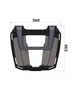 Hepco & Becker 6616520 01 01 attacco e piastra bauletto per moto Bmw f850GS Adventure dal 2019