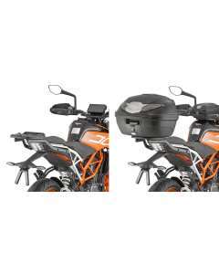 Attacco specifico per  bauletto Monolock GIVI 7707FZ  per moto KTM > duke 125-390 (17 > 18), piastra compresa