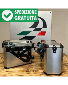 Valigie in alluminio senza telaietti Bmoto X Pro Touring per BMW R 1300 GS.