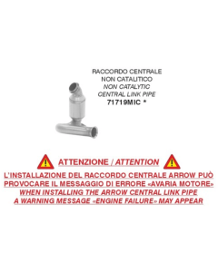 Arrow 71719MIC raccordo centrale non catalitico Racing CFMoto 800MT-X.