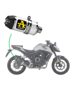 Arrow 71954AK terminale Indy Race alluminio per Honda CB750 Hornet 2025.