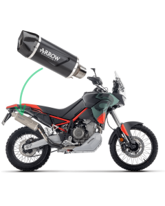 Arrow 72646AKN terminale Indy Race Evo alluminio Dark Aprilia Tuareg 660 dal 2025