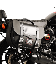 Borse laterali Bags & Bike Classic Black per Royal Enfield HNTR 350.