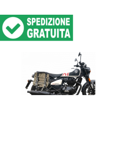 Bags & Bike borse moto Canva Sahara verdi per Shotgun 650 dal 2024.