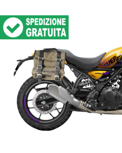Bags & Bike Sahara V /RE/GUE borse laterali Canvas verde per Guerrilla 450.