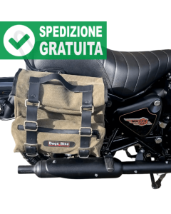 Bags & Bike SAHARA/V/BUL borse Sahara in cavas verde per Bullet 350.